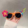 KAMMPT Fun Hawaiian Party Shades Tropical Fancy Eyewear Summer Beach Photo Props Crazy Glasses for Adults