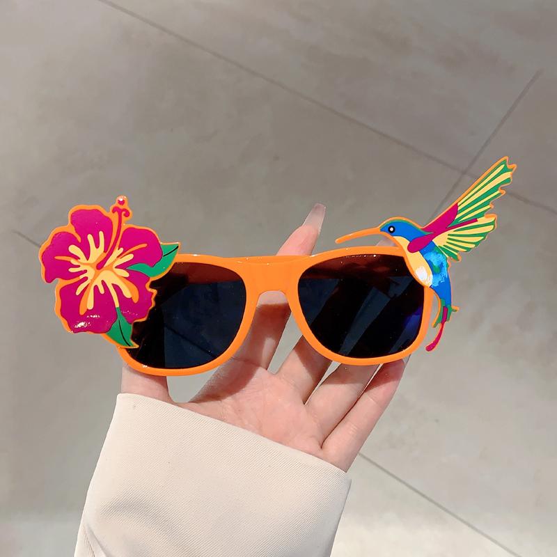 KAMMPT Fun Hawaiian Party Shades Tropical Fancy Eyewear Summer Beach Photo Props Crazy Glasses for Adults