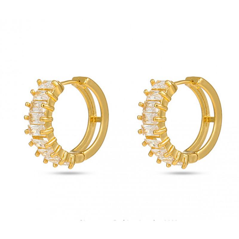 Minimalist Small Round Zircon Stud Earrings Women Lightweight Geometric Cold Chic Daily Wear Jewelry White Zircon