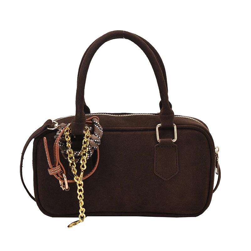 Simplicity Women's Crossbody Bags High Quality Trend  Casual Versatile Suede Ladies Shoulder Bags