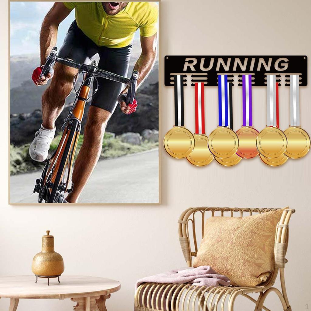Medaljväggdisplay Hängare Hållare Hederssamling Hylla Sportorganisatör