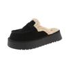 Women's Slippers Winter Cotton Casual Flats Platform Thick Bottom Comfortable Woolen Slippers Shoes for Women