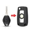 KEYYOU Modified Car Key Shell Case For BMW E38 E39 E46 7 Series X3 X5 Z3 Z4 HU92/HU58 Blade 3 Buttons Cover Keyless Case Fob