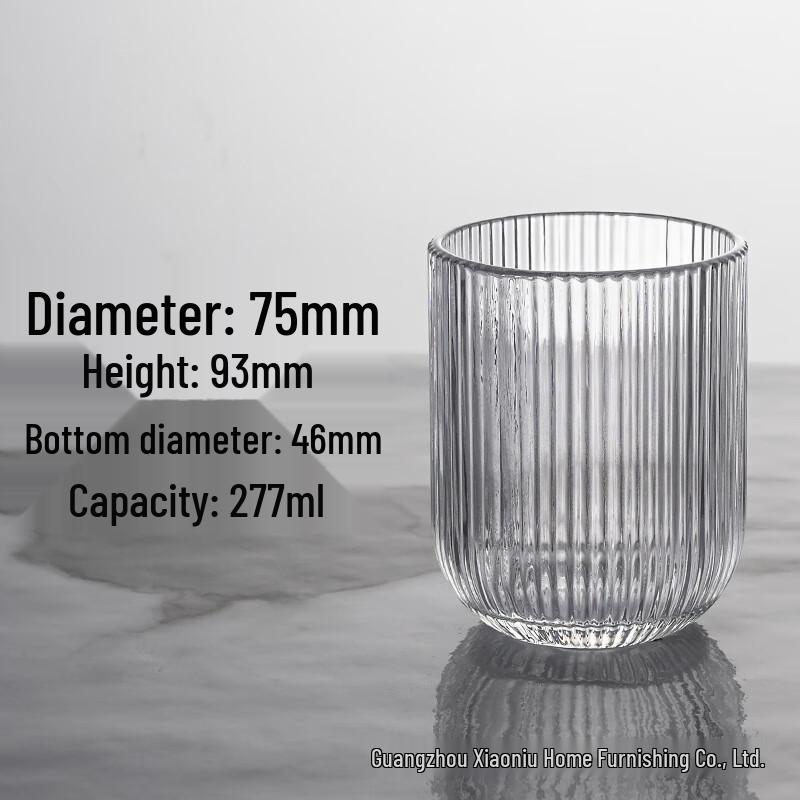 Striped Stemmed Cocktail and Dessert Glass
