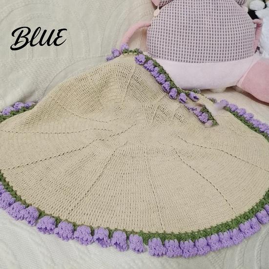 All-season Blanket Bouquet Rose Craft Set Crocheted DIY Flowers Crocheting Kit Floral Snuggle-worthy Gift