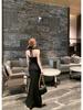 French Style Elegant Halter Neck Women's Dress with High Waist Slit – Summer 2026 Collection
