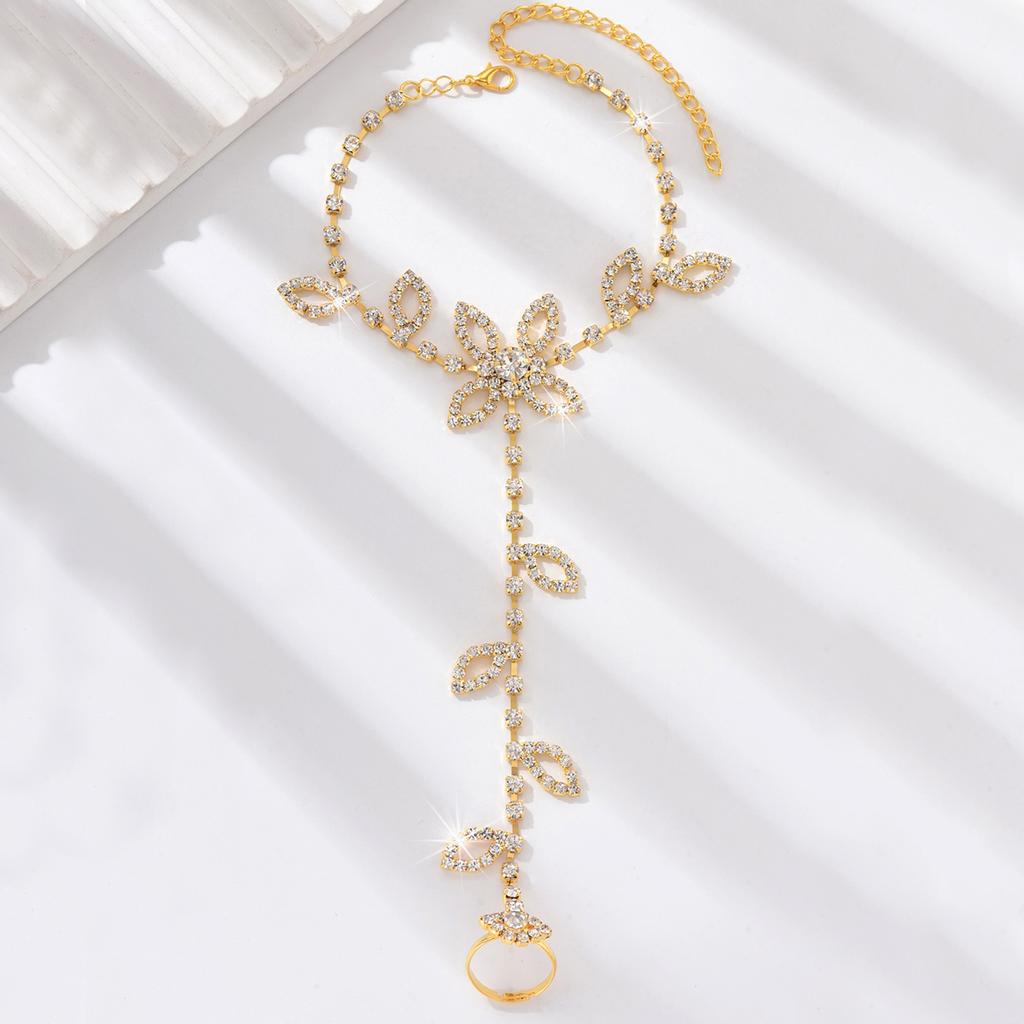 1PC Mode Femme Série Chaîne Griffe Pétale Feuille Chaîne de Pied Tourisme Extérieur Plage Banquet Fête Cadeau de Vacances