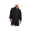 Under Armour Solid Color Casual Basketball Woven Hooded Jacket Men Jackets Black 1383372-001