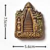 Kambodscha Kühlschrankmagnete Aufkleber Tourismus Souvenir Kühlschrankmagnete Aufkleber Heimdekoration