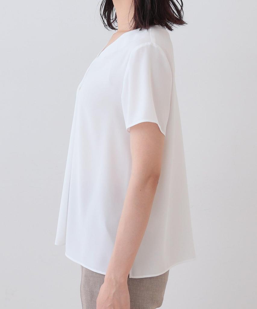 INDIVI Washable Tuck Blouse for White Size 38 12782523 Commuting, Women's, (001), (M),