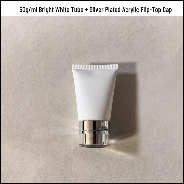 PE Soft Tube Face Wash Bottles with Acrylic Flip-Top, Available In 50/80/100/150ml