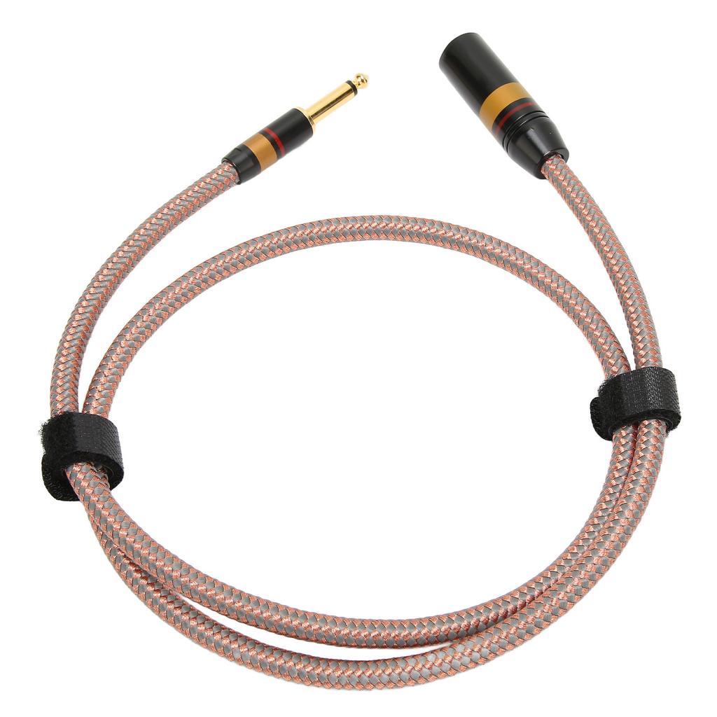 6.35mm to XLR Cable Low Loss Gold Plated ophile Level 14 Inch to XLR Male Cord for Speaker