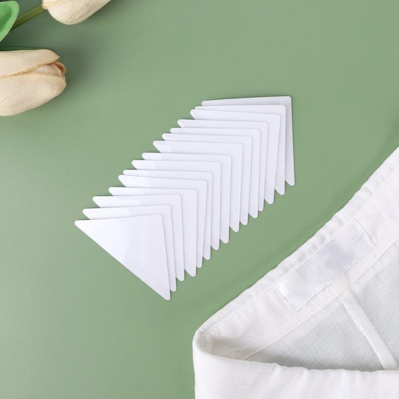 200 Pcs(100Pairs) Autocollants de Style de Col de Chemise Support de Col Bâtonnets de Col Façonneur de Col Fixe pour T-Shirt Patchs Adhésifs Invisibles Fixation Transparent