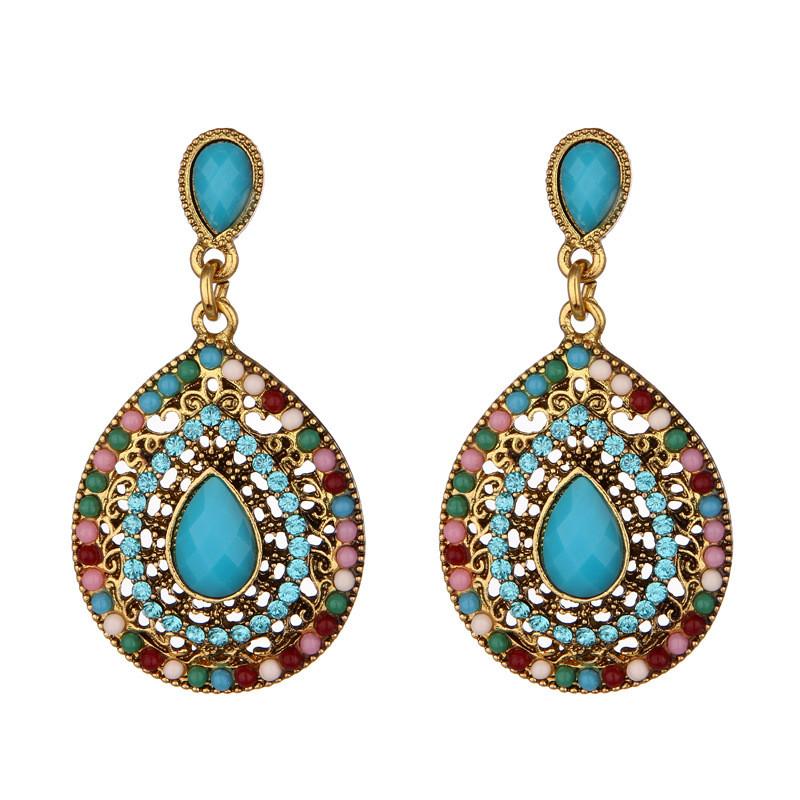 Elegant Pearl Water Drop Earrings With Rhinestone Accents For Formal Occasions And Gift Giving