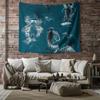Ocean Whale Tapestry Wall Hanging Nature Sea Life Decor Room Aesthetic Beach Vibe Dorm Wall Art Gift Coastal Home Decor