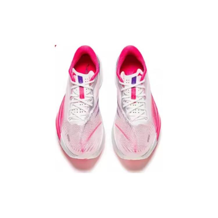 New Anta C202 5 GT Cushioned Slip Resistant Low Top Running Shoes Men's White Red Purple 112355561-1