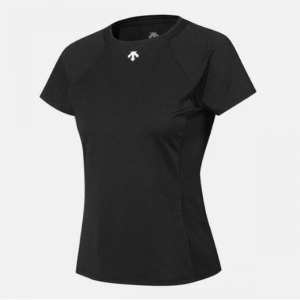 

DeScenTe футболка с коротким рукавом Cqk Sq122pTS11 Blk женская облегающая футболка с коротким рукавом черная 100