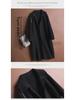 Women's Korean Style Woolen Coat - Autumn/Winter Doll Collar Mid-Length Jacket