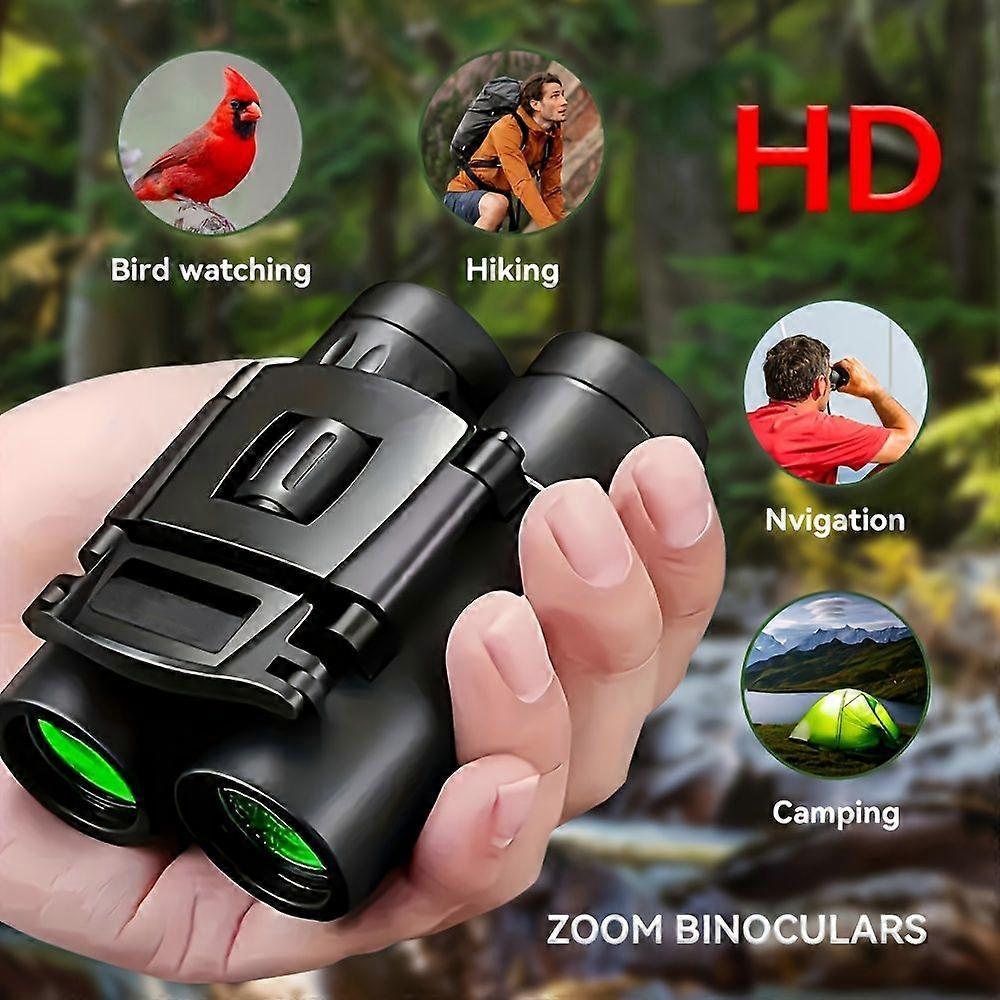 10x25 HD Compact Binoculars for Adults, High Powered Binoculars, Portable Folding Telescope for Outdoor Enthusiasts, Hunters, Campers, And Travelers,