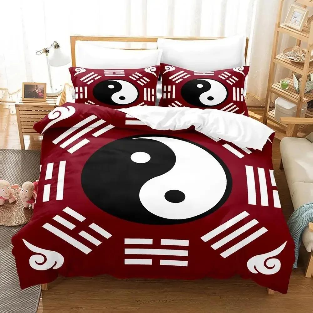 Colorful Yin and Yang Made of Color Combinations Bedding Set Single Twin Full Queen King Size Adult Kid Bedroom Duvet Cover Sets