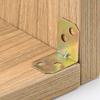 L-shaped 90 degree right angle fastener corner code, bracket 4-hole hardware accessories fastener, fixed wooden furniture
