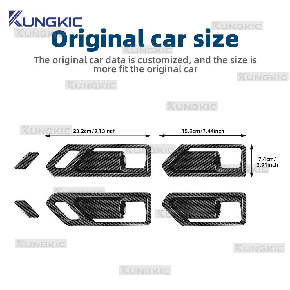 Decorative Door Handle Frame Sticker for Toyota RAV4 2025 2026 2027 Interior Car Accessories