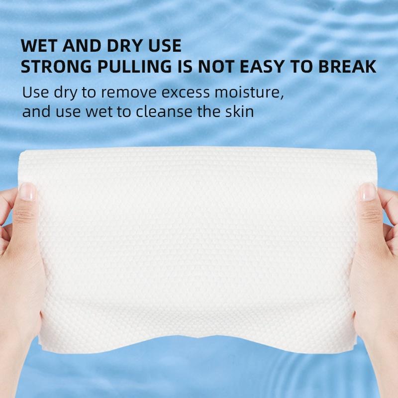 Extractable Face Wash Towel Disposable Cotton Makeup Beauty Salon Cleansing Face Wipe Towel Dry and Wet Dual Purpose Soft Towel