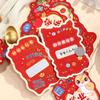 6pcs Cartoon Chinese New Year Red Envelopes Blessing Lucky Money Bags  Party Gifts