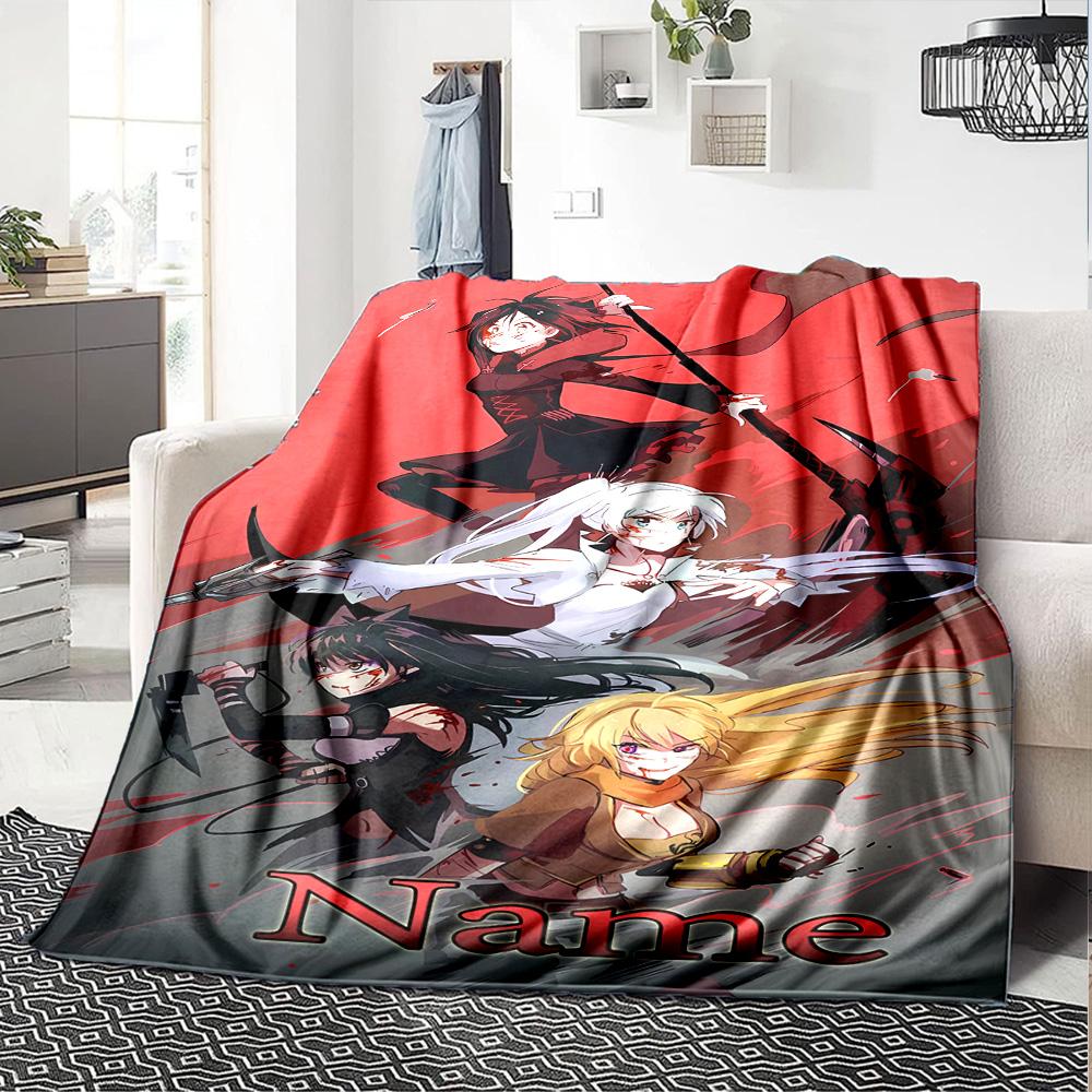 Prispôsobiteľná osobná deka RWBY Volume, mäkká a teplá, na pohovku, do kancelárie, na posteľ, na cestovanie, na obednú prestávku, darček vhodný na všetky ročné obdobia