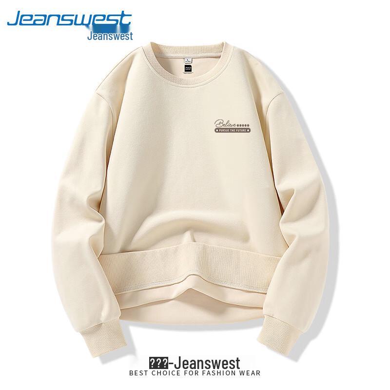 Jeanswest Men's Heavyweight Printed Round Neck Sweatshirt