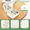 Portable Jewelry Storage Box Mini Travel Jewelry Box Sqaure Jewelry Storage Case Earrings Necklace Ring Organizer Display