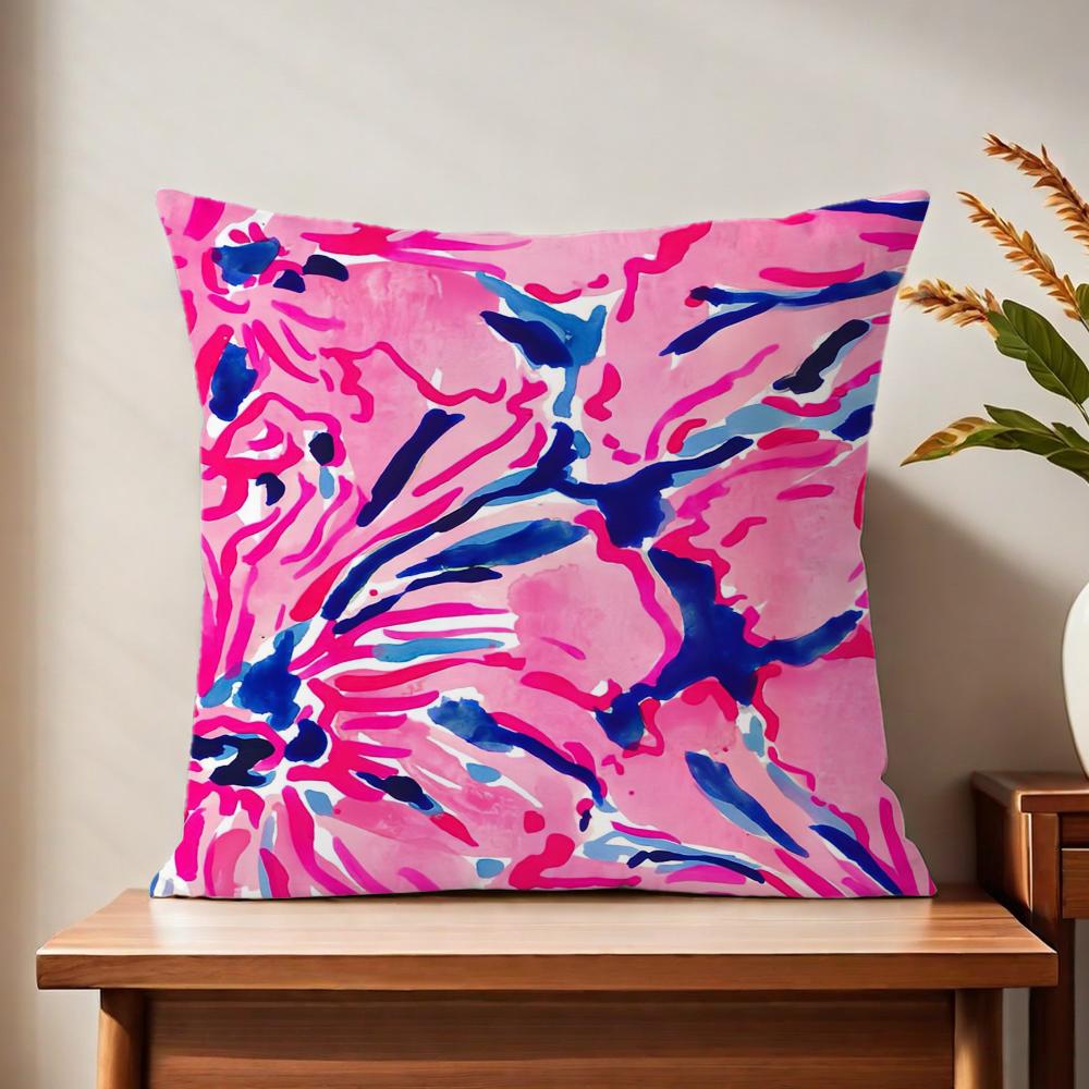 LLilly Lurxury PPulitzer Cushion Cover For Pillow Printing Sofa Decoration Home Car Room Coffee Shop Office Nordic Simplicity