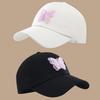 Fashion Butterfly Baseball Caps Women Simple Breathable Solid Sunshade Cap Women Outdoor Adjustable Fashion Sunscreen Hat