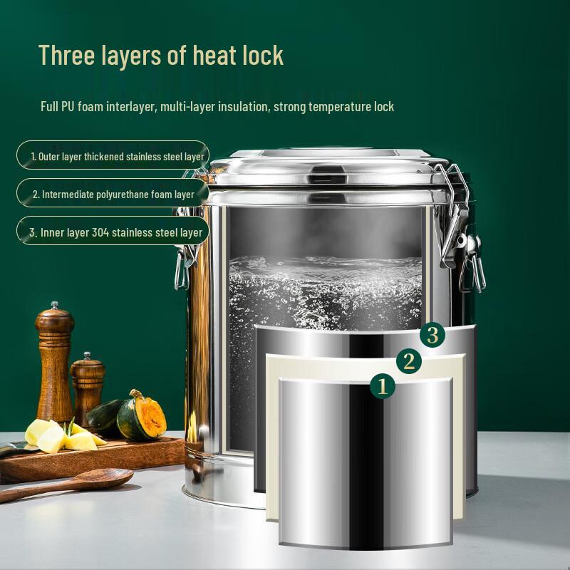 Hanyou Commercial Stainless Steel Insulated Beverage Dispenser with Faucet