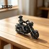 Motorcycle Enthusiast Presents Gothic Skeleton Rider Figurine, Vintage Biker Skull Statue, Figurines Halloween Tabletop Decor Ornament, Gift
