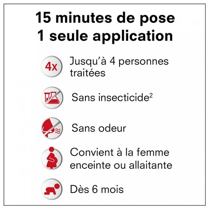 Pouxit Extra Fort Lotion anti-poux et lentes Agit en 1 seule application de 15 minutes Lot 2x100 ml