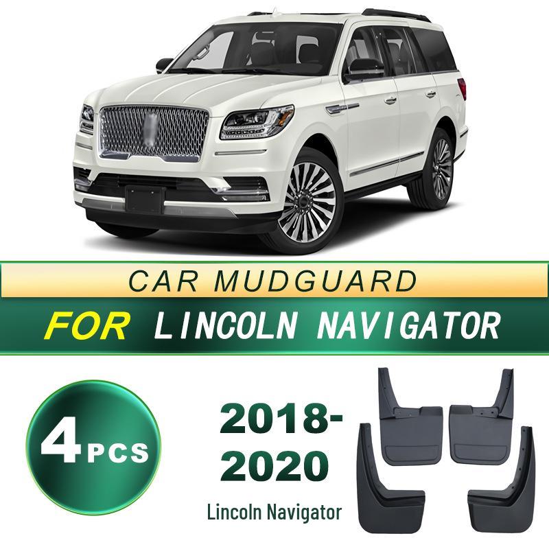 Mud Flaps for 2018-2020 Lincoln Navigator - Soft Rubber Tire Splash Guards Accessories