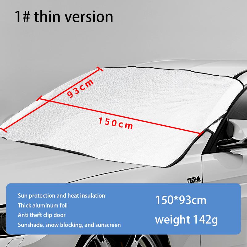 Magnetic Car Snow Cover Car Front Windscreen Cover Exterior Sunshade Snow Protection Snow Shield Half-Cover Windshield Cover color d