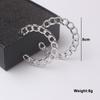 New European Exaggerated Dangle Earrings for Women Metal Geometric Statement Long Hanging Earrings Punk Personality Drop Earring