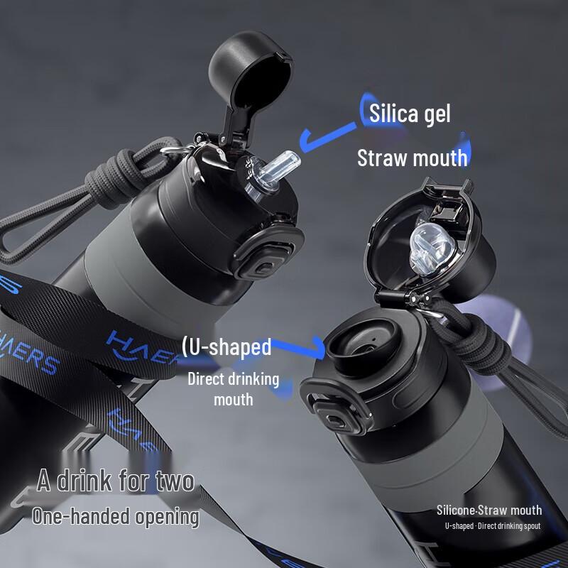 HAERS Large Capacity 316 Stainless Steel Insulated Sports Bottle