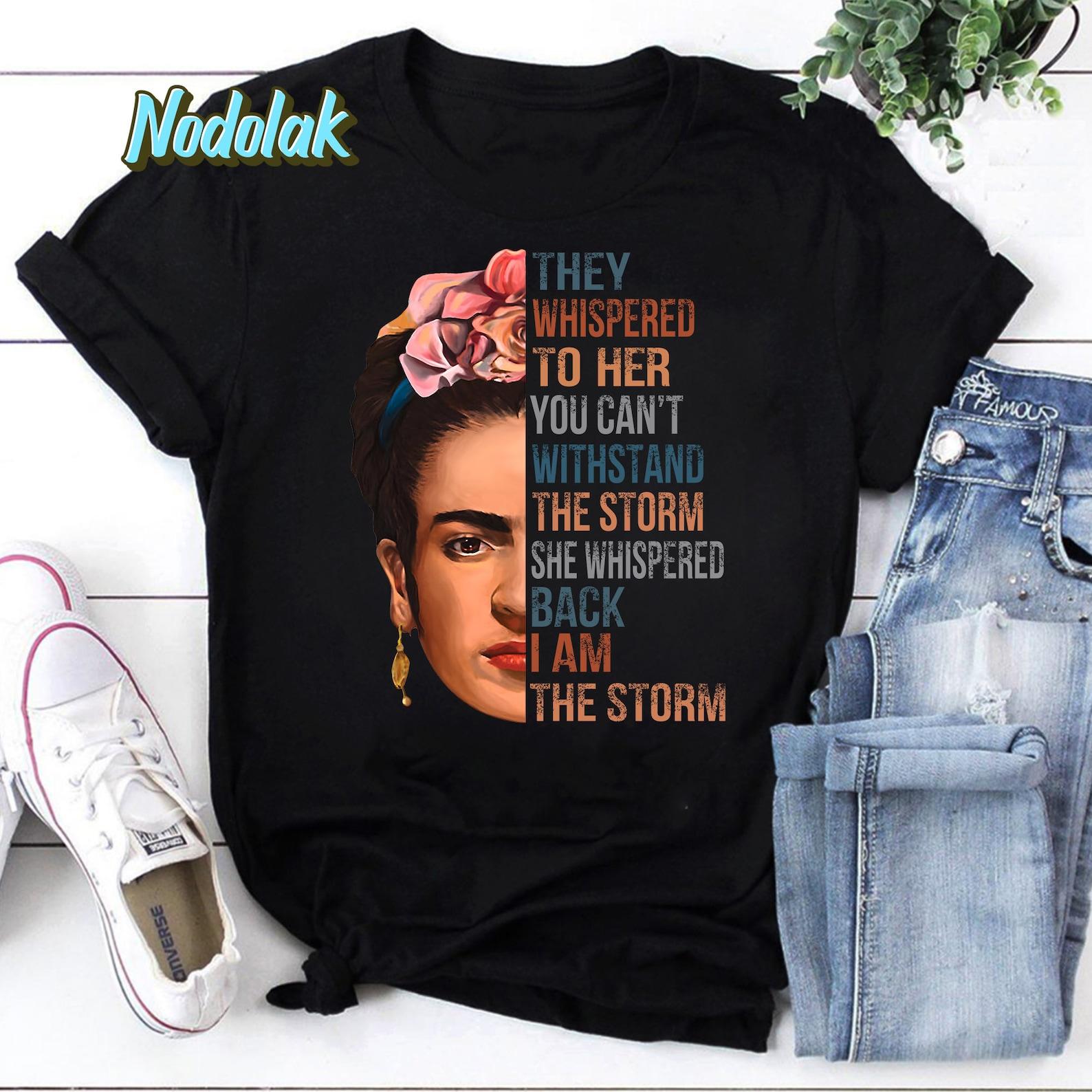 I Am The Storm Frida Kahlo Painter Art Vintage T-Shirt, Frida Kahlo Shirt, Feminist Shirt, Mexican Shirt, Strong Frida Kahlo Shirt M