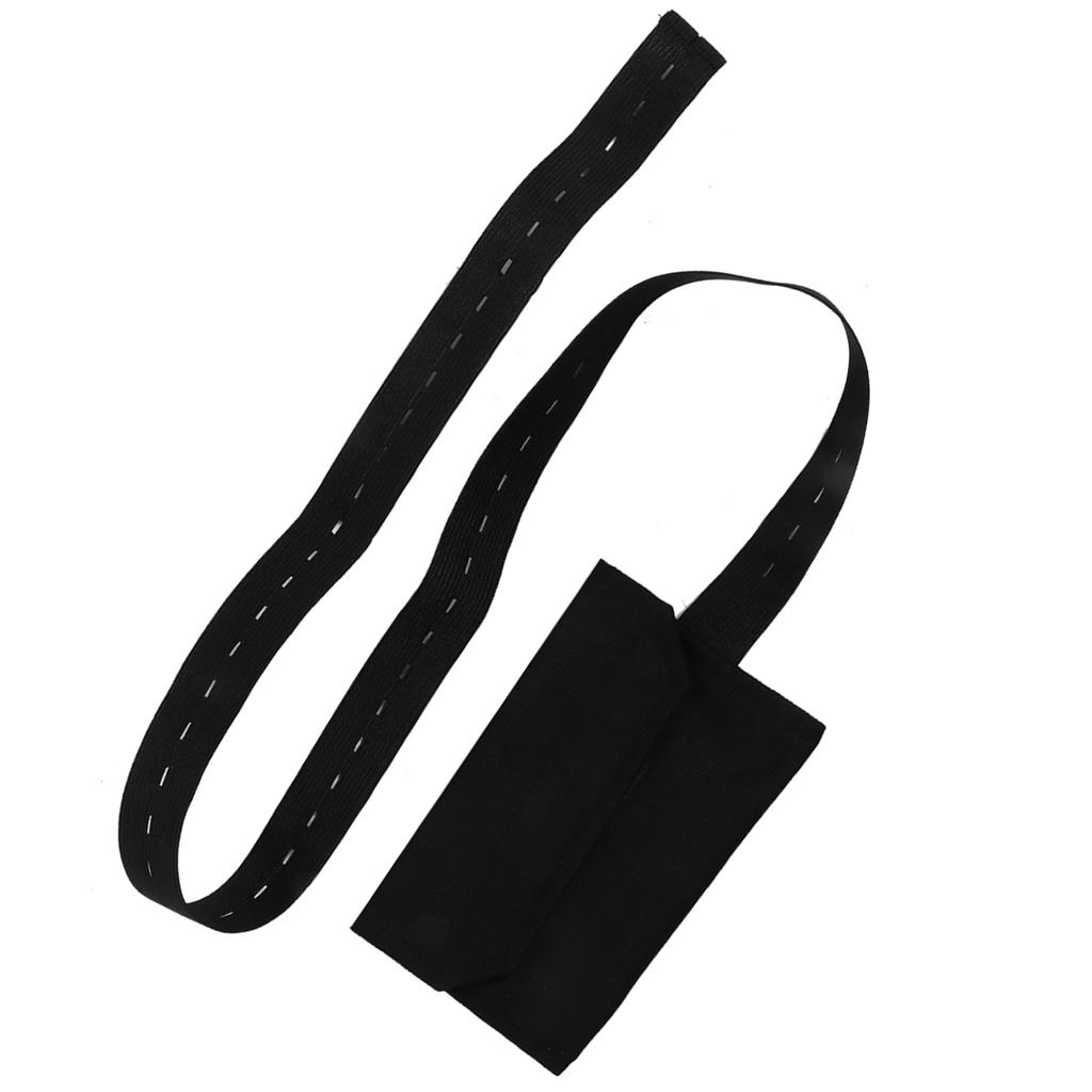 חגורה מתכווננת עם כפתורים לקטטר דיאליזה פריטונאלית הגנה על צינור פריטונאלי של המטופל(שחור )