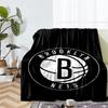 Brooklyn Nets Theme Printed Blanket - Perfect for Couch, Bed, Travel & Outdoor Use | Machine Washable, Cozy & Durable.