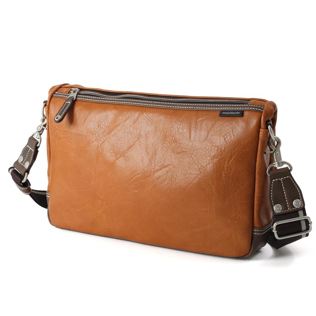 Moustache YUQ Shoulder Bag Camel VMR-5696