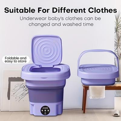 8L faltbare Waschmaschine tragbare Socken Unterwäsche Höschen einziehbare Haushaltswaschmaschine 3 Modelle mit Schleudertrocken