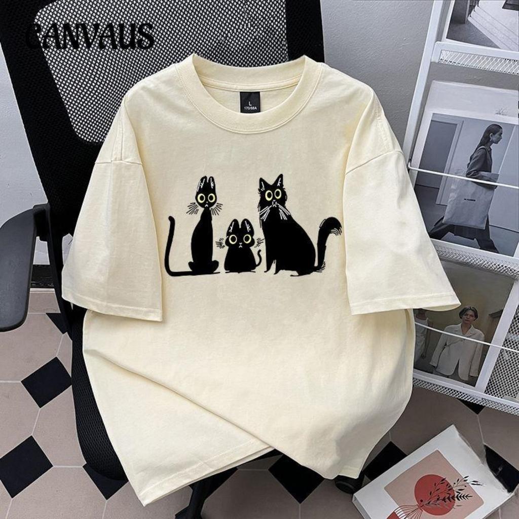 Nuovo Stile Estivo da Donna Top Stampato Casual Ampio a Maniche Corte