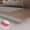 1 ud. 1M PVC Adhesivo Perfil de Borde de Suelo, Banda de Umbral para Juntas de Puertas, Perfil de Borde Plano para Alfombras Altas y Bajas.