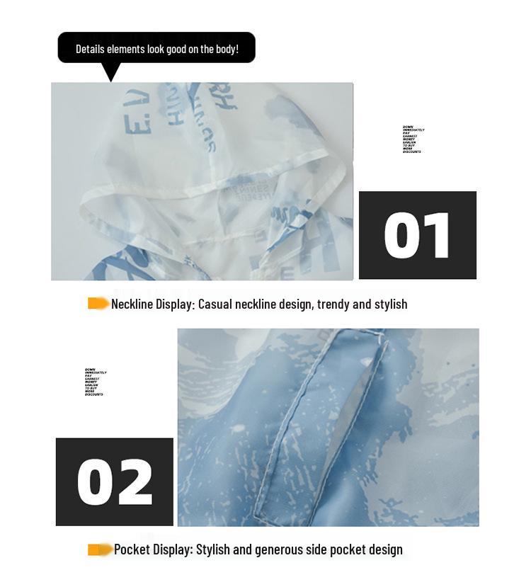 Boys' 2026 Sun Protection Jacket - Gradient, Breathable, and Stylish for Older Children