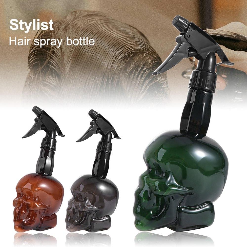 Large Capacity Hairdressing Spray Bottle Skull Head Design Refillable Bottles  Barber
