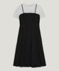 Teuwi Hepo Layered Pintuck Short Sleeve Long Dress